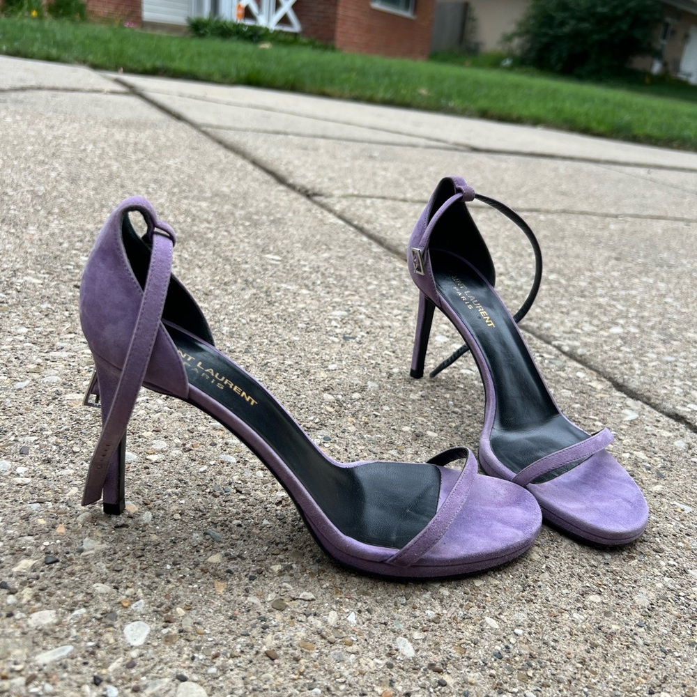Saint Laurent Suede heeled sandals Size 8